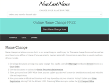 Tablet Screenshot of newlastname.org